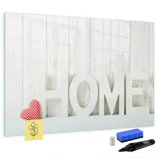 Quadro magnético para escrever modelo Texto Lar