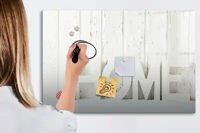 Quadro magnético para escrever modelo Texto Lar