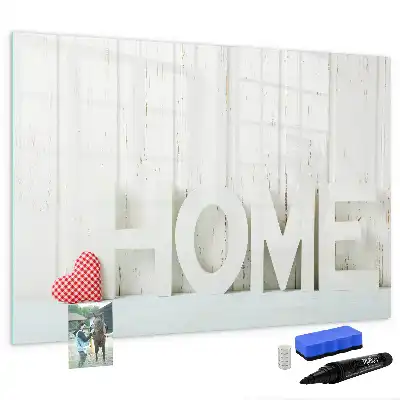Quadro magnético para escrever modelo Texto Lar