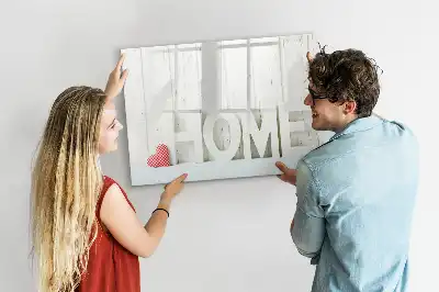 Quadro magnético para escrever modelo Texto Lar