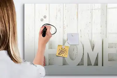 Quadro magnético para escrever modelo Texto Lar