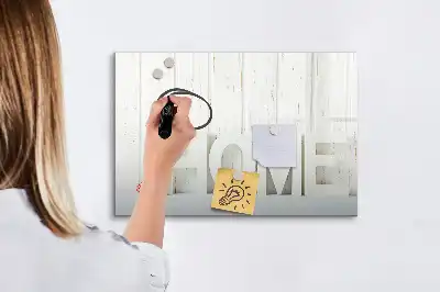 Quadro magnético para escrever modelo Texto Lar