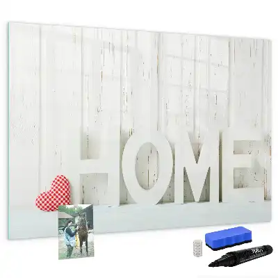 Quadro magnético para escrever modelo Texto Lar
