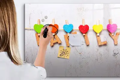 Quadro magnético para escrever modelo família