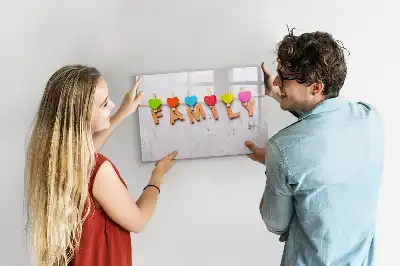 Quadro magnético para escrever modelo família