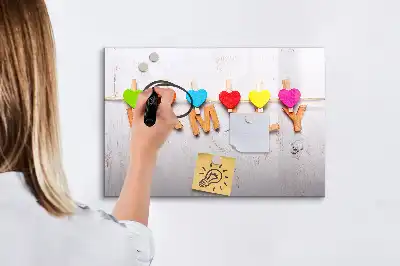 Quadro magnético para escrever modelo família