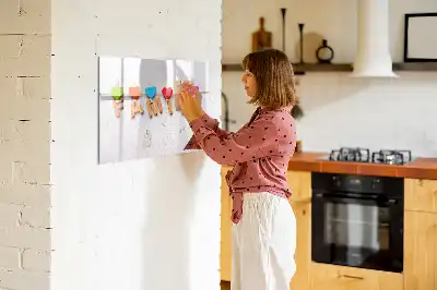 Quadro magnético para escrever modelo família