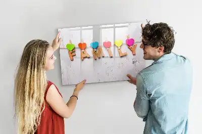 Quadro magnético para escrever modelo família