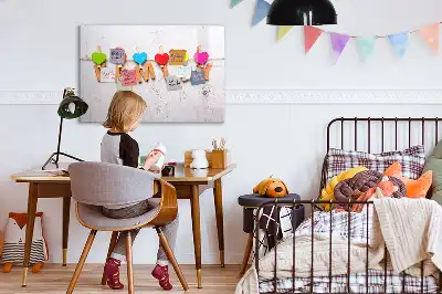Quadro magnético para escrever modelo família