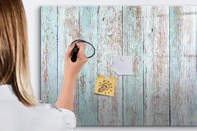 Quadro magnético para escrita em madeira tom pastel