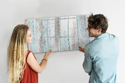 Quadro magnético para escrita em madeira tom pastel