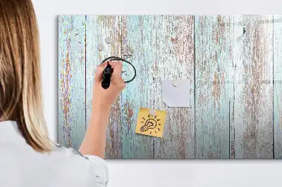 Quadro magnético para escrita em madeira tom pastel