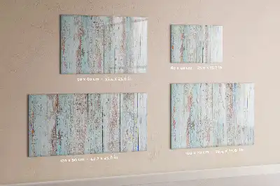Quadro magnético para escrita em madeira tom pastel