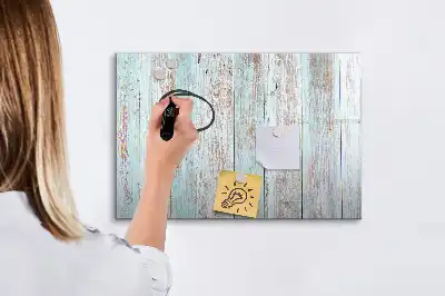 Quadro magnético para escrita em madeira tom pastel