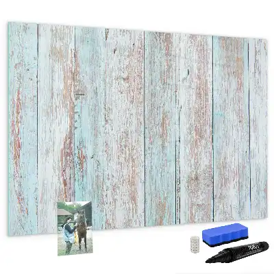 Quadro magnético para escrita em madeira tom pastel