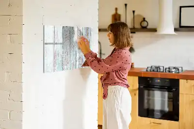 Quadro magnético para escrita em madeira tom pastel