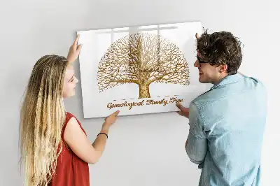 Quadro magnético para escrever modelo árvore genealógica antiga