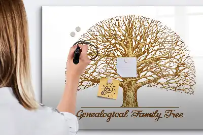 Quadro magnético para escrever modelo árvore genealógica antiga