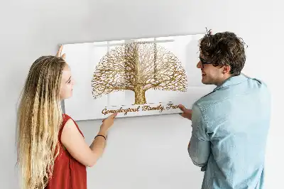 Quadro magnético para escrever modelo árvore genealógica antiga