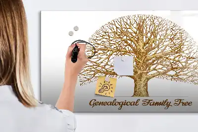 Quadro magnético para escrever modelo árvore genealógica antiga