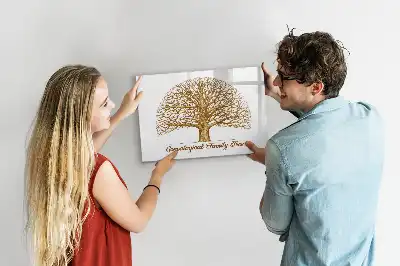 Quadro magnético para escrever modelo árvore genealógica antiga