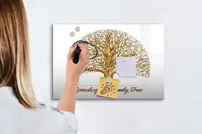 Quadro magnético para escrever modelo árvore genealógica antiga