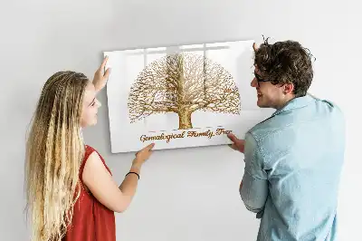 Quadro magnético para escrever modelo árvore genealógica antiga