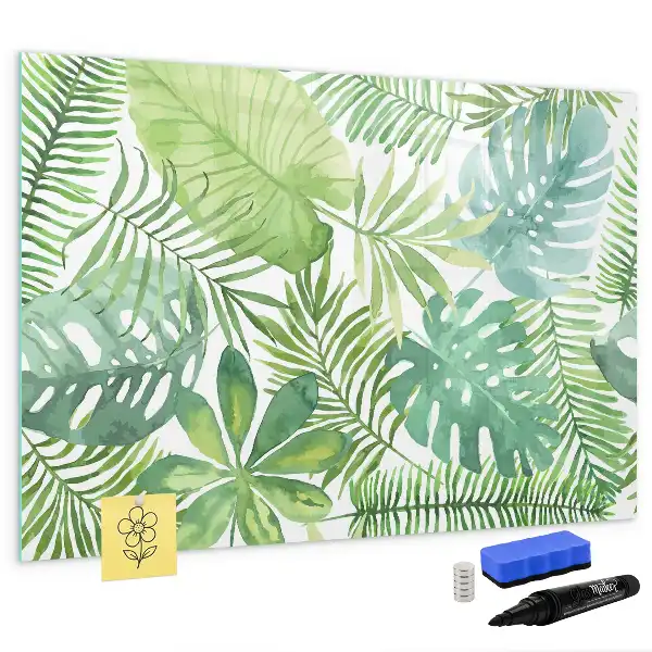 Quadro magnético para desenhar folhas exóticas