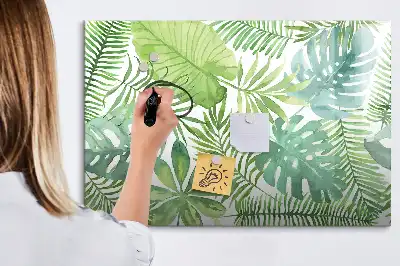 Quadro magnético para desenhar folhas exóticas