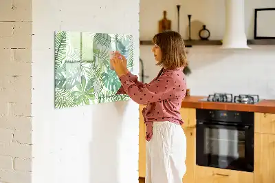 Quadro magnético para desenhar folhas exóticas