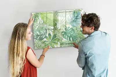 Quadro magnético para desenhar folhas exóticas
