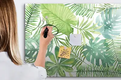 Quadro magnético para desenhar folhas exóticas