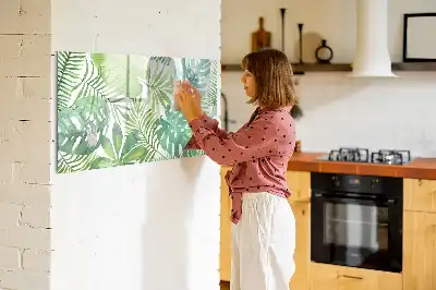 Quadro magnético para desenhar folhas exóticas