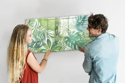 Quadro magnético para desenhar folhas exóticas