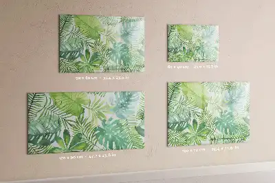 Quadro magnético para desenhar folhas exóticas