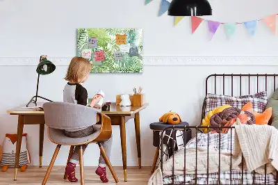 Quadro magnético para desenhar folhas exóticas