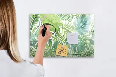 Quadro magnético para desenhar folhas exóticas
