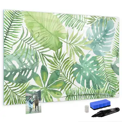 Quadro magnético para desenhar folhas exóticas
