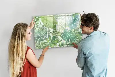 Quadro magnético para desenhar folhas exóticas