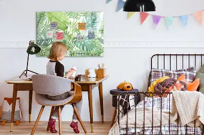 Quadro magnético para desenhar folhas exóticas
