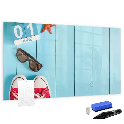 Quadro magnético para escrita estampa primeiro dia de verão