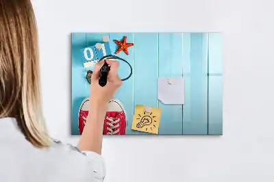 Quadro magnético para escrita estampa primeiro dia de verão