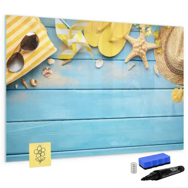 Quadro magnético para desenho acessório de praia