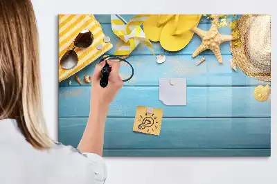 Quadro magnético para desenho acessório de praia