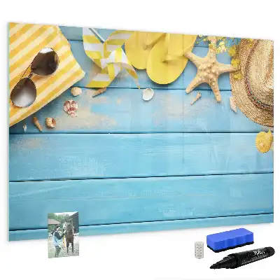 Quadro magnético para desenho acessório de praia