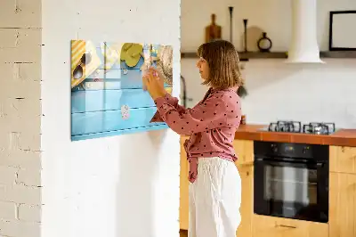 Quadro magnético para desenho acessório de praia