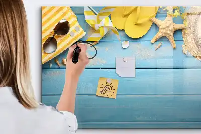 Quadro magnético para desenho acessório de praia