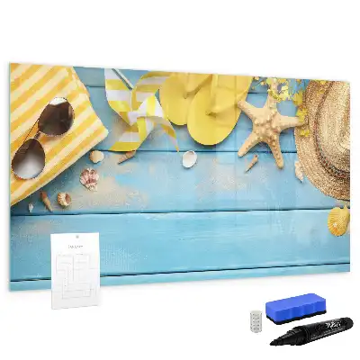 Quadro magnético para desenho acessório de praia