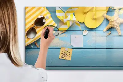 Quadro magnético para desenho acessório de praia