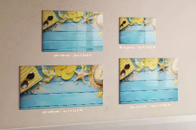 Quadro magnético para desenho acessório de praia